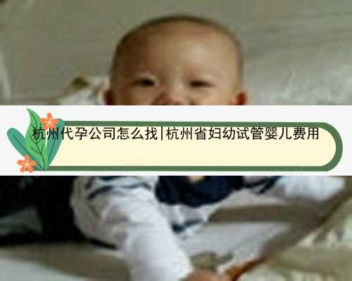 杭州代孕公司怎么找|杭州省妇幼试管婴儿费用
